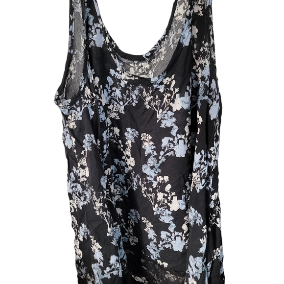 Intimately Free People Floral Lace Trim Trapeze Hem Swing Tank Size Small - Picture 10 of 11